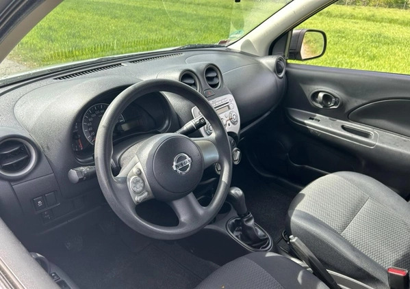 Nissan Micra cena 15999 przebieg: 58000, rok produkcji 2011 z Górzno małe 46